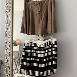 Bundle of two skirts, by Design Lab and Forever21
